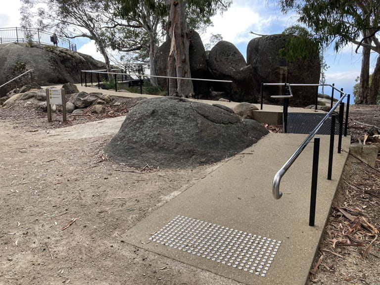 Mount Buffalo The Gorge viewing area accessible path
