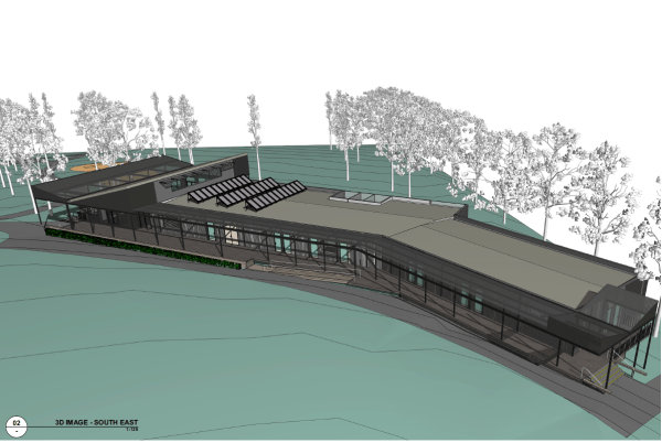 Render of functional design of Albert Park Pavilion.