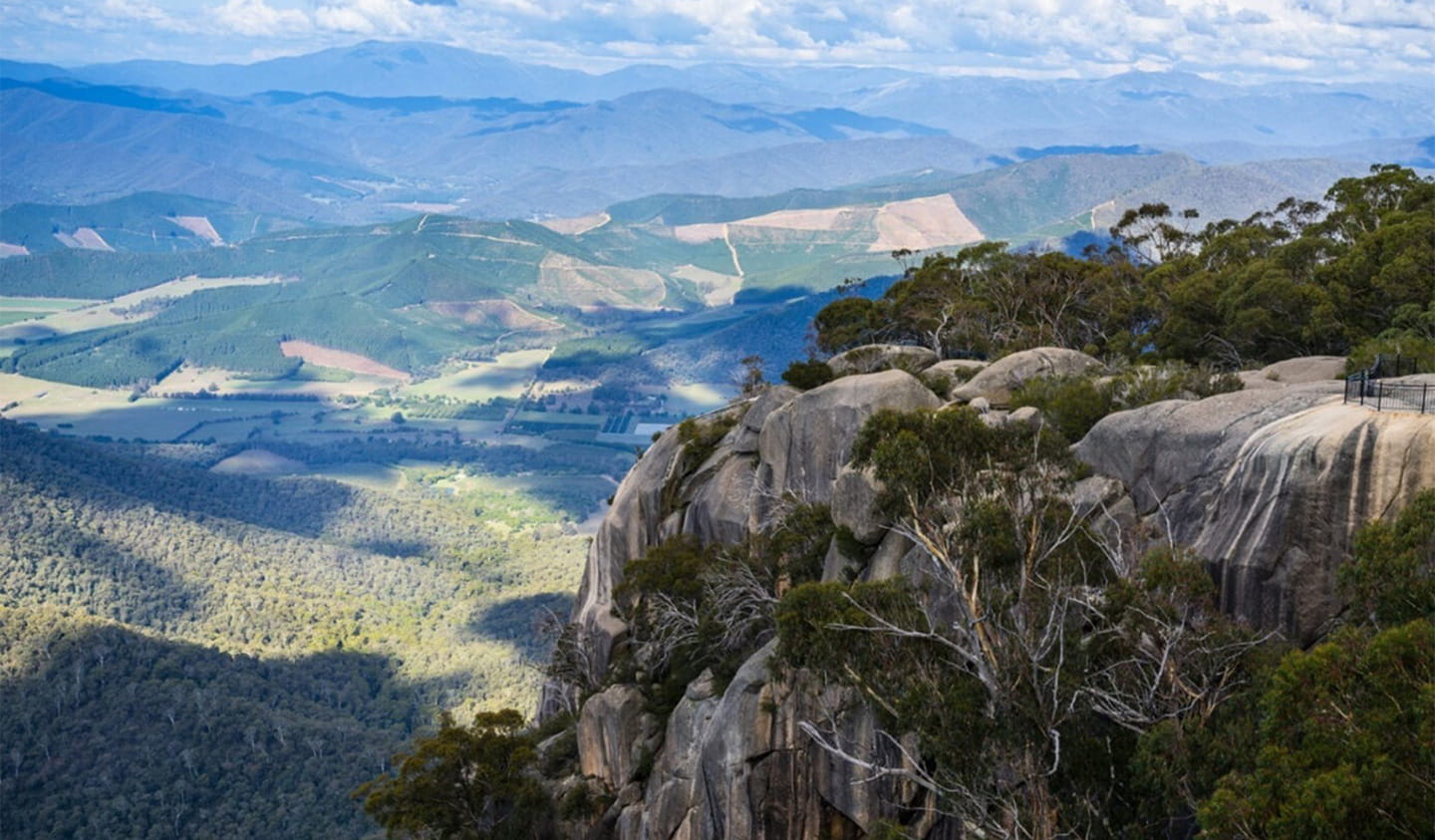 Granite at Mount Buffalo National Park.