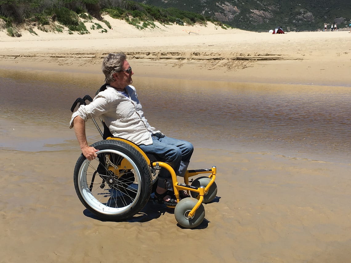Ryan Smith at Norman Beach, near Tidal River Campgrounds, Wilsons Promontory