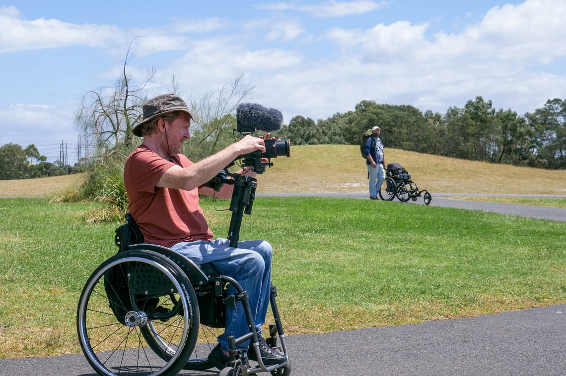 Ryan Smith filming at Karkarook Park