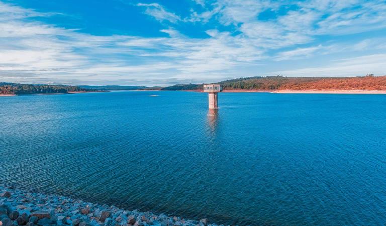 The water tower at Cardinia Reservoir