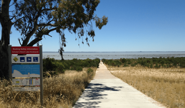 Schulzes Beach at Lake Hindmarsh Lake Reserve