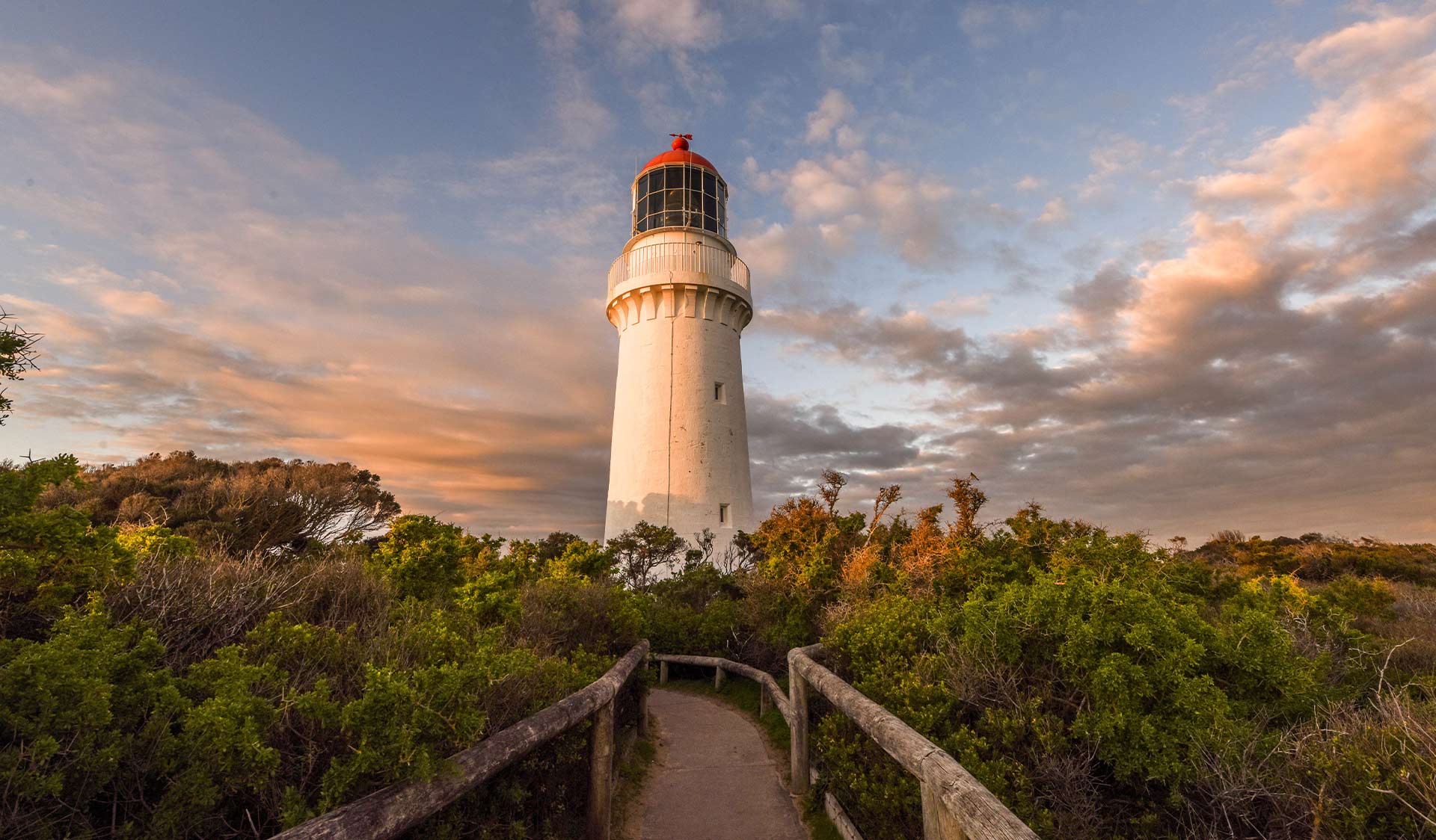 The lighthouse at Cape Schank on the Mornington Peninsula National Park