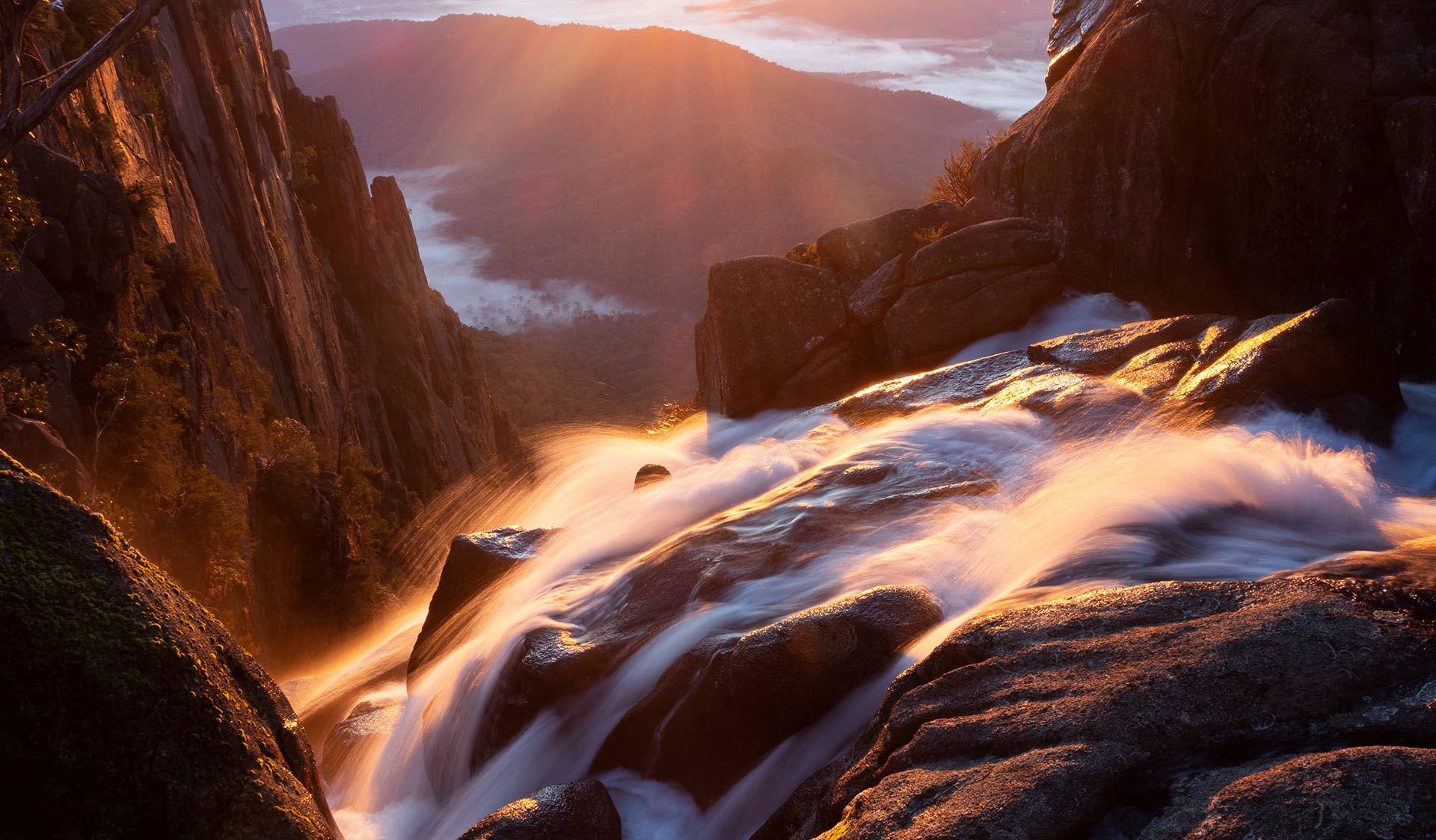 Crystal Brook Falls at Mount Buffalo National Park. 