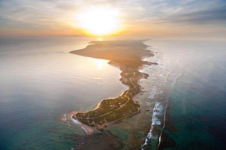 Coast, Scenery, Point Nepean National Park, aerial, aerial view, coastline, coastal, sunset, lowlight, waves, landscape, peninsula, Port Phillip heads marine national park,;