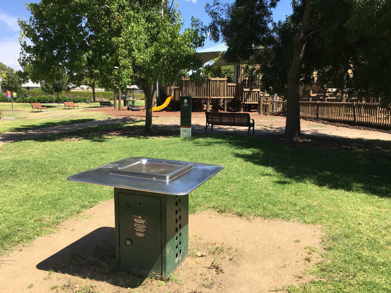 Accessible barbecue at Albert Park community playground