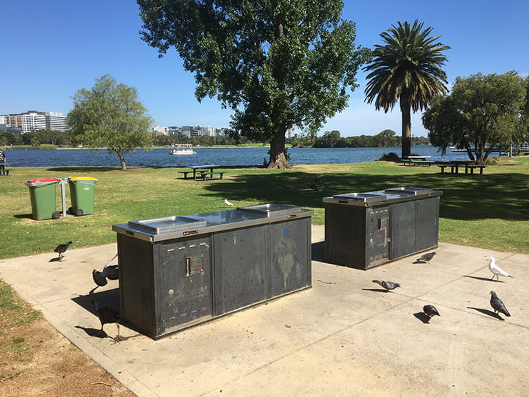 Albert Park electric barbecues