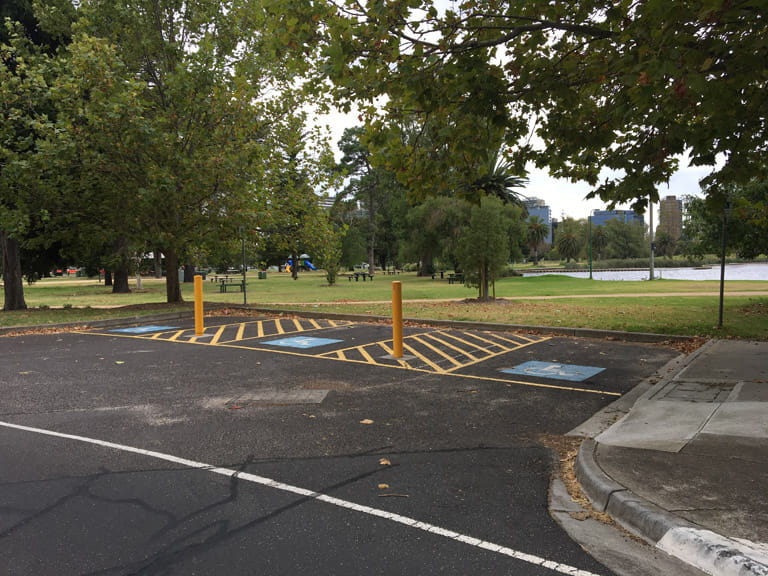 Swan Picnic Area disabled parking bays