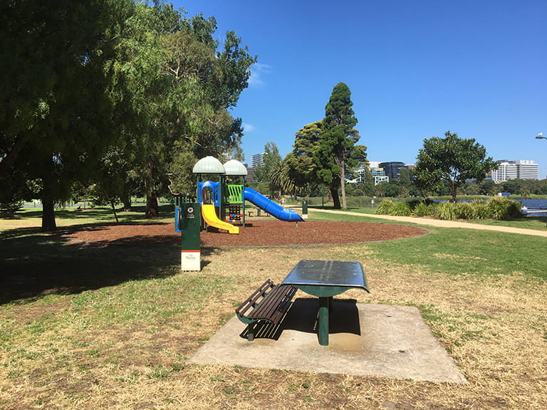 Swan Picnic Area playground and accessible table