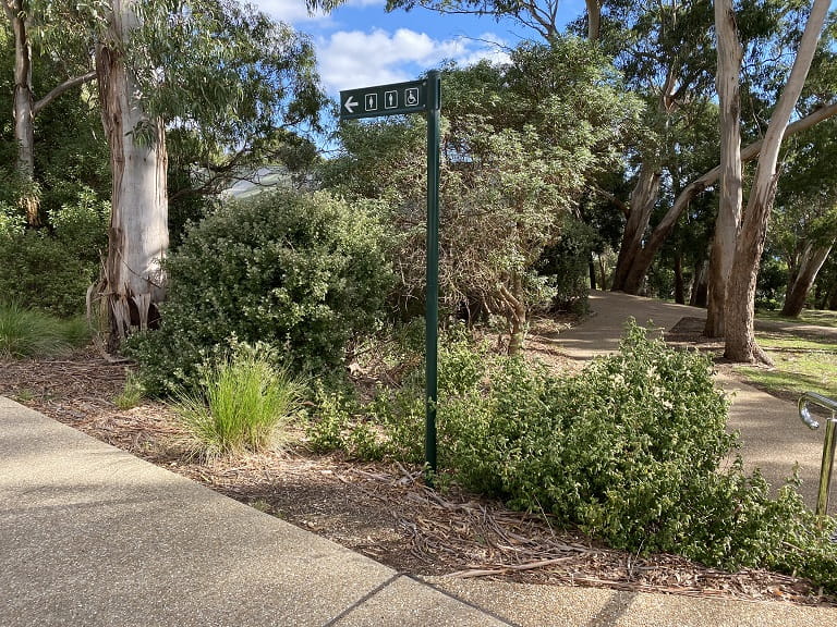 Arthurs Seat Summit Toilet Wayfinding Sign