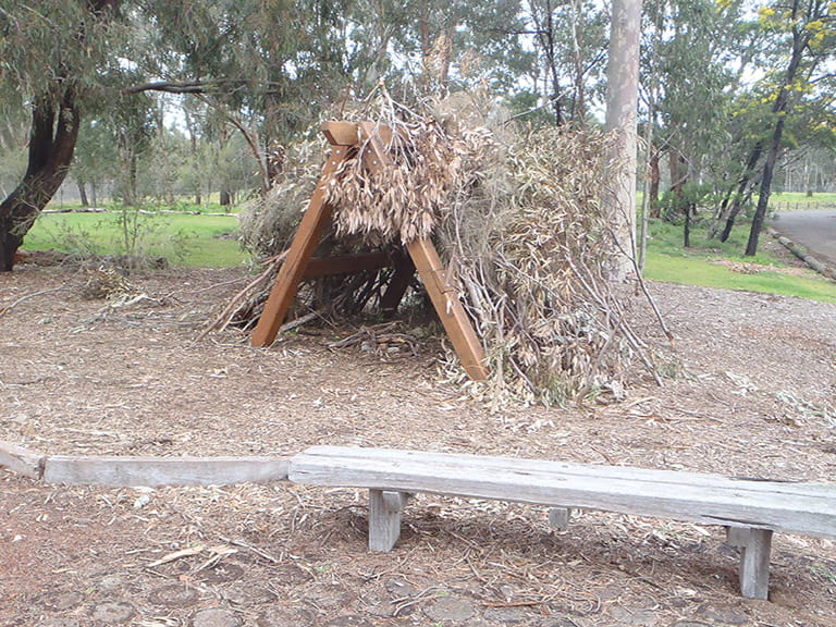 Brimbank Park playscape build your own cubby