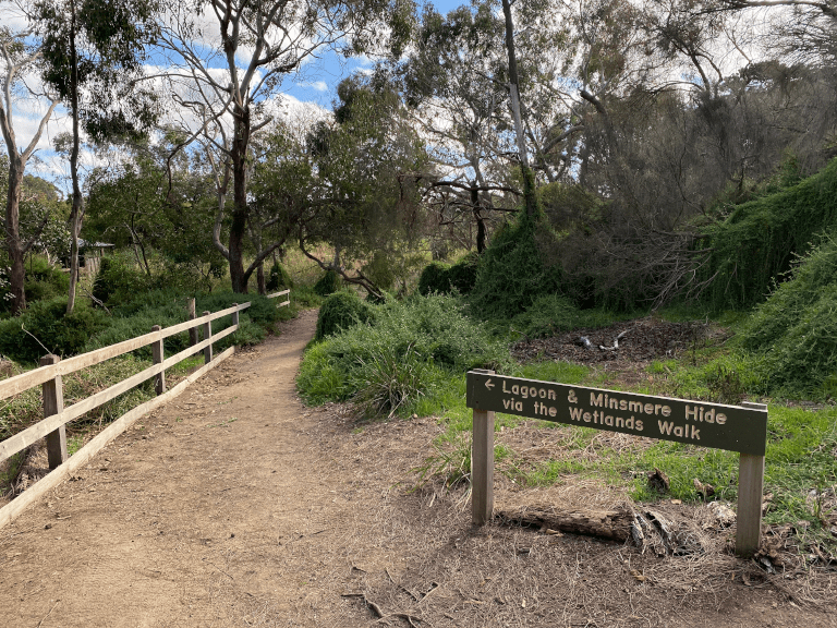 The path leading to the Lagoon and Minsmere Hide