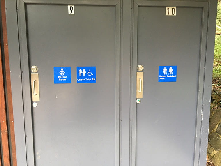 Unisex ambulant and accessible toilet facilities at Ferntree Gully