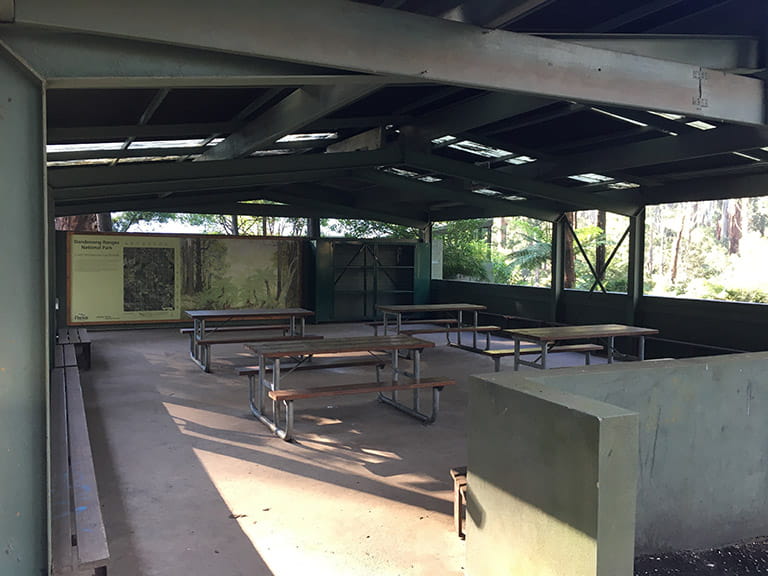 Grants Picnic Ground shelter near main toilet block