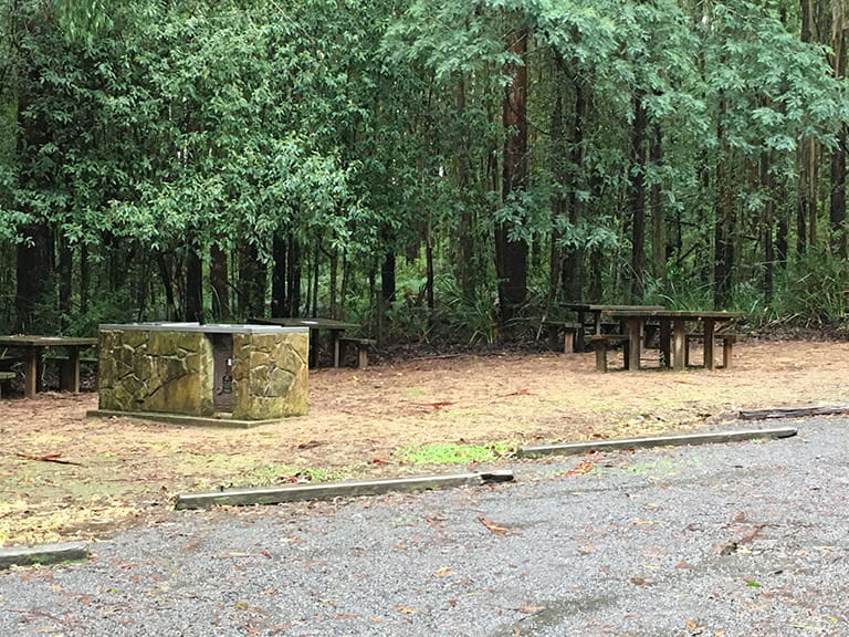 O'Donohues Picnic Ground barbecue, picnic tables and carparking bays