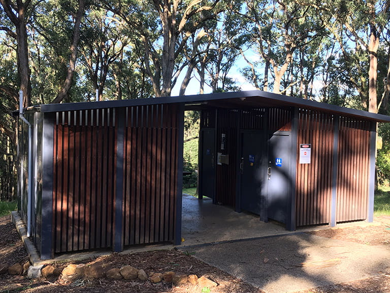 Toilet block at One Tree Hill