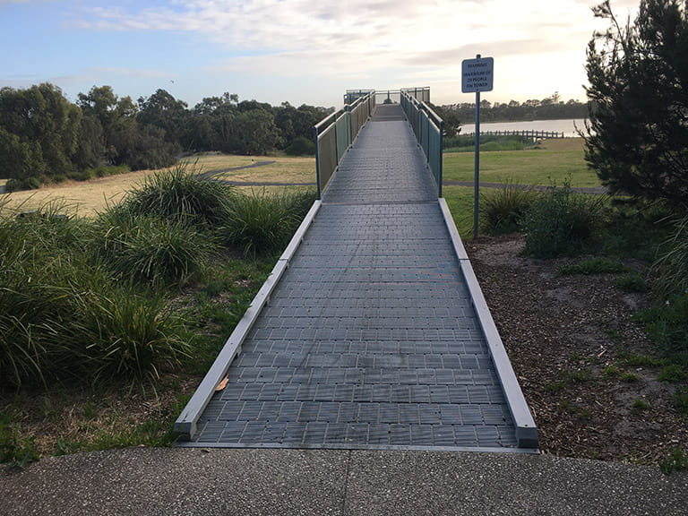 Karkarook Park Dragonfly Observation Tower ramp