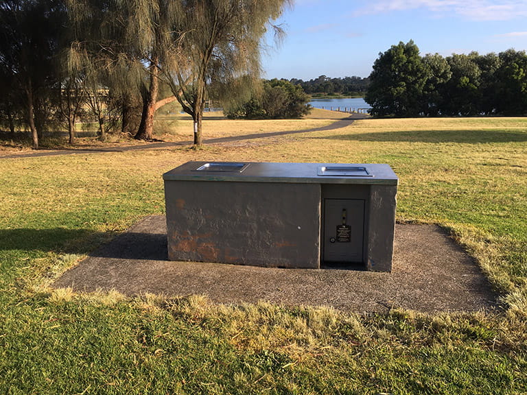 Karkarook Park gas barbecue at Sheoak picnic area