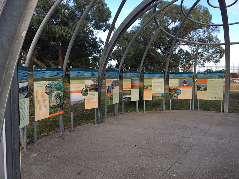 Karkarook Park Information Centre display