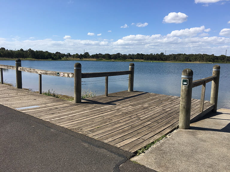 Karkarook Park small boat or canoe loading jetty