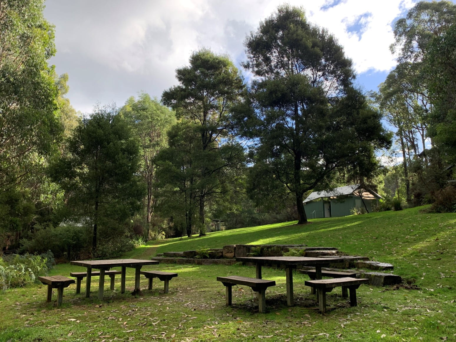 Grassed picnic area
