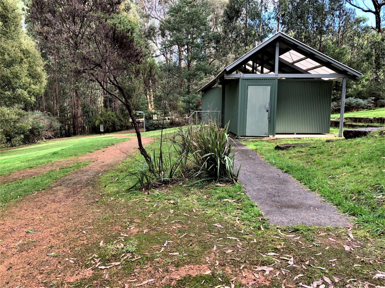 Ramp to toilet block