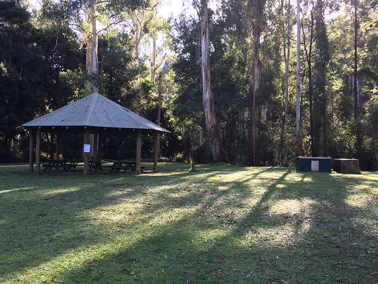 Watts River Rotunda and barbecue area