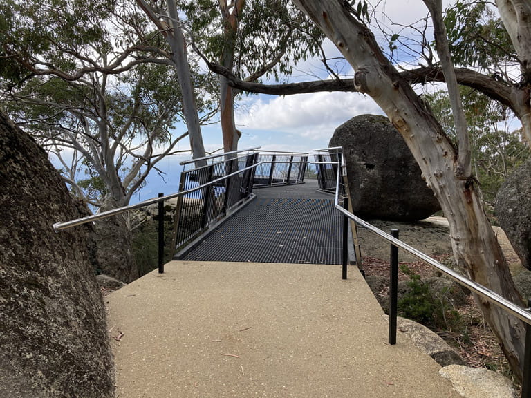 Mount Buffalo The Gorge viewing area accessible path