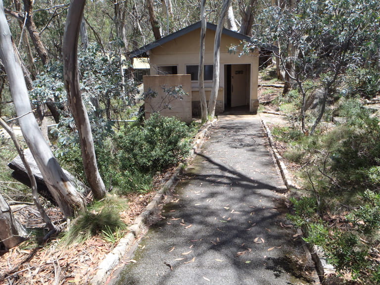 Mount Buffalo The Gorge viewing area path to toilet block