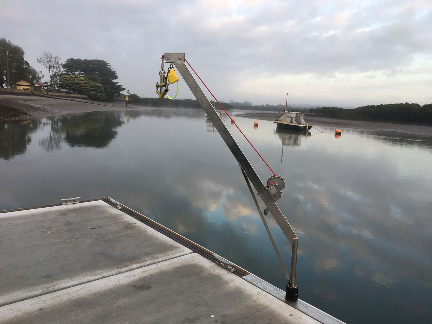 Sleave provided for a Hansa C Crane hoist on the Tooradin Jetty pontoon.
