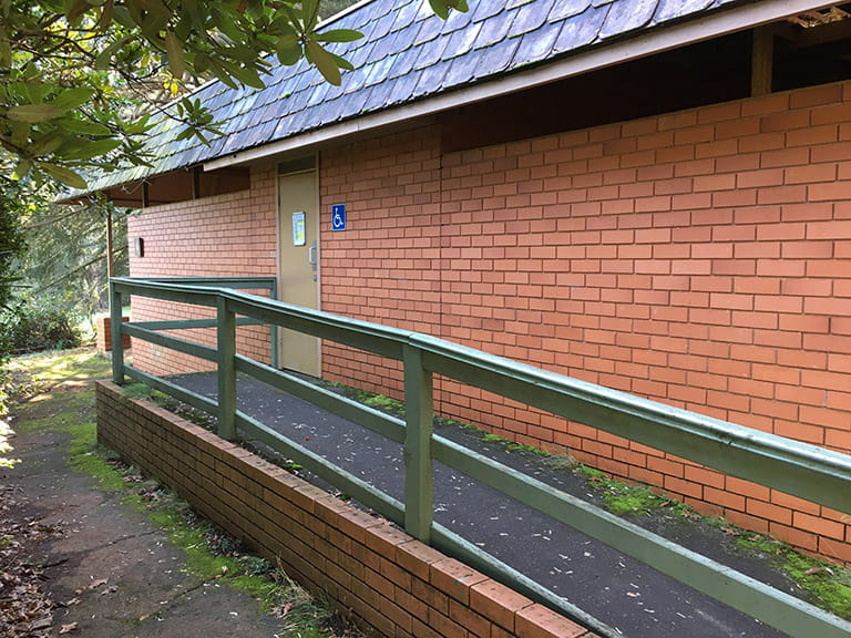 Accessible unisex toilet at Tolurosa Picnic Ground