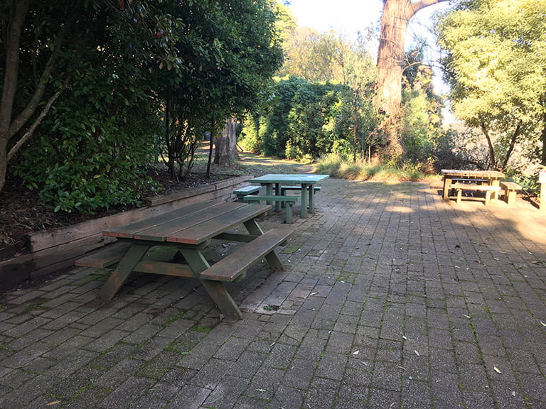 Picnic tables at Tolurosa Picnic Ground