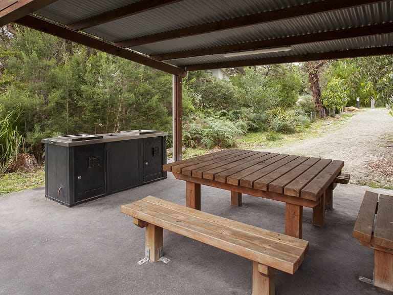 Unit bbq area