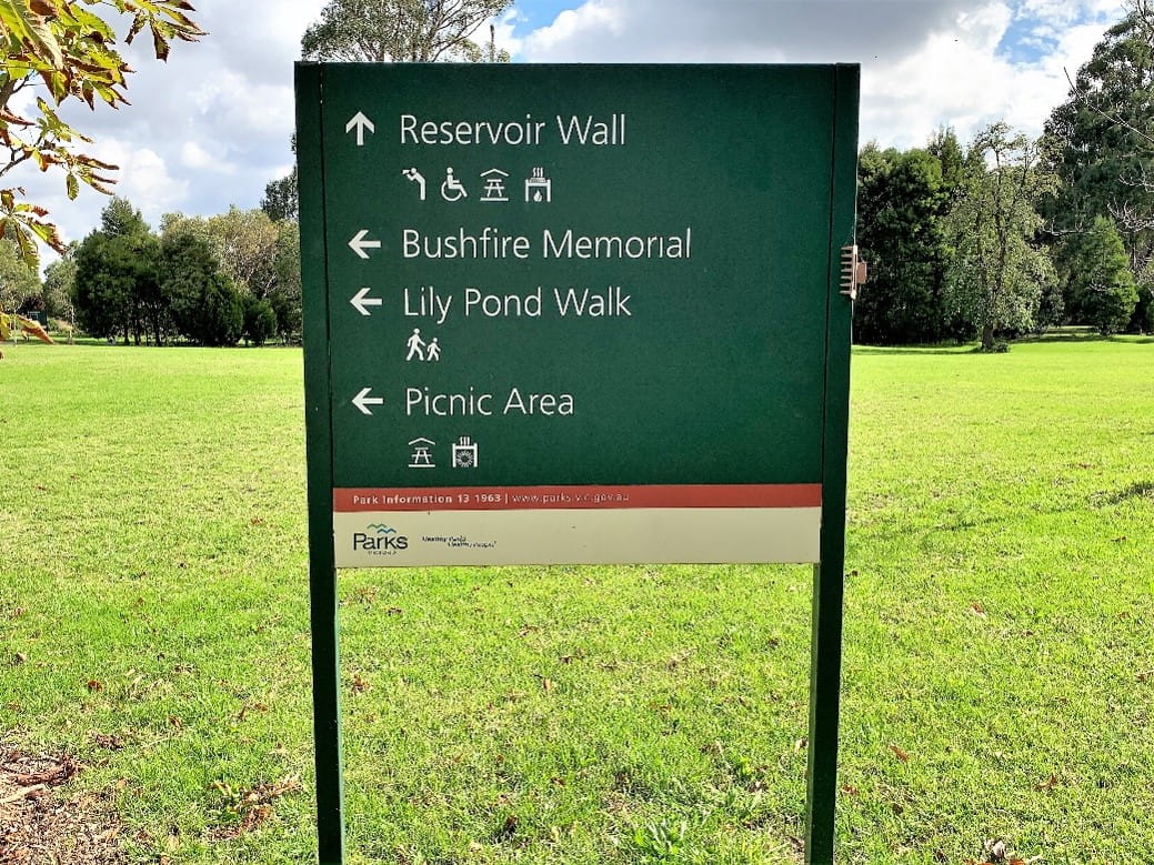 Walk signage
