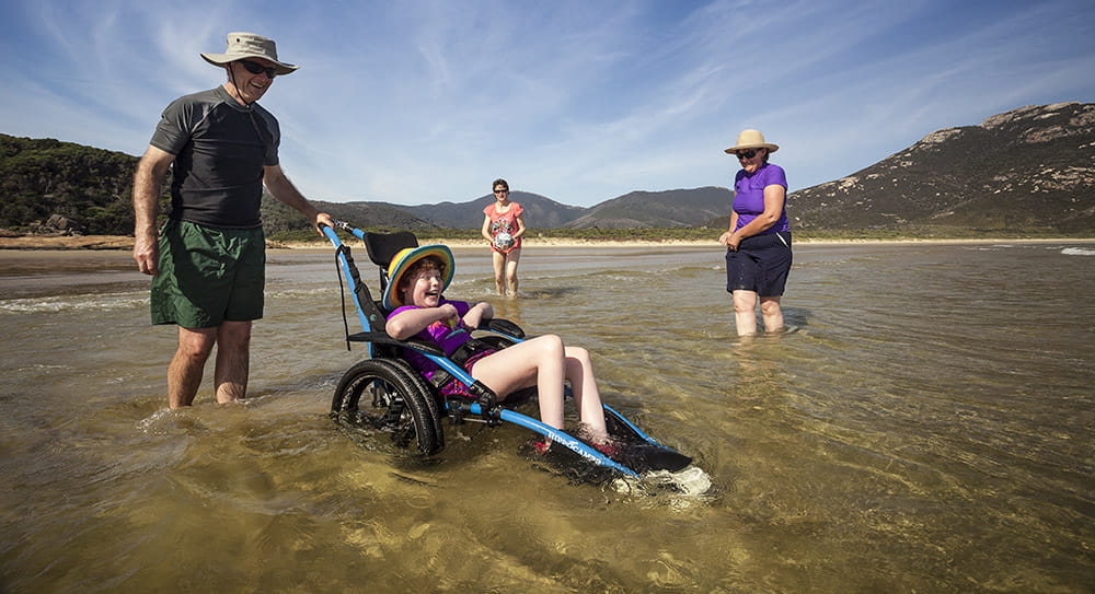 Wilsons Promontory National Park beach wheelchair