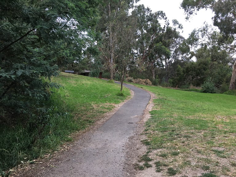 Yarra Bend Bell Picnic Area Path to Canoe Launching Area