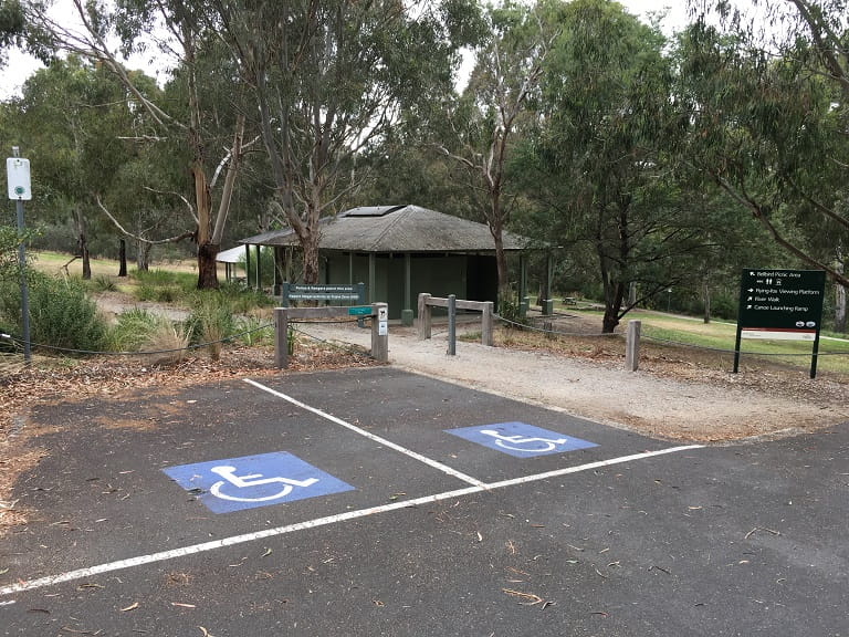 Yarra Bend Bell Picnic Area Designated Accessible Parking