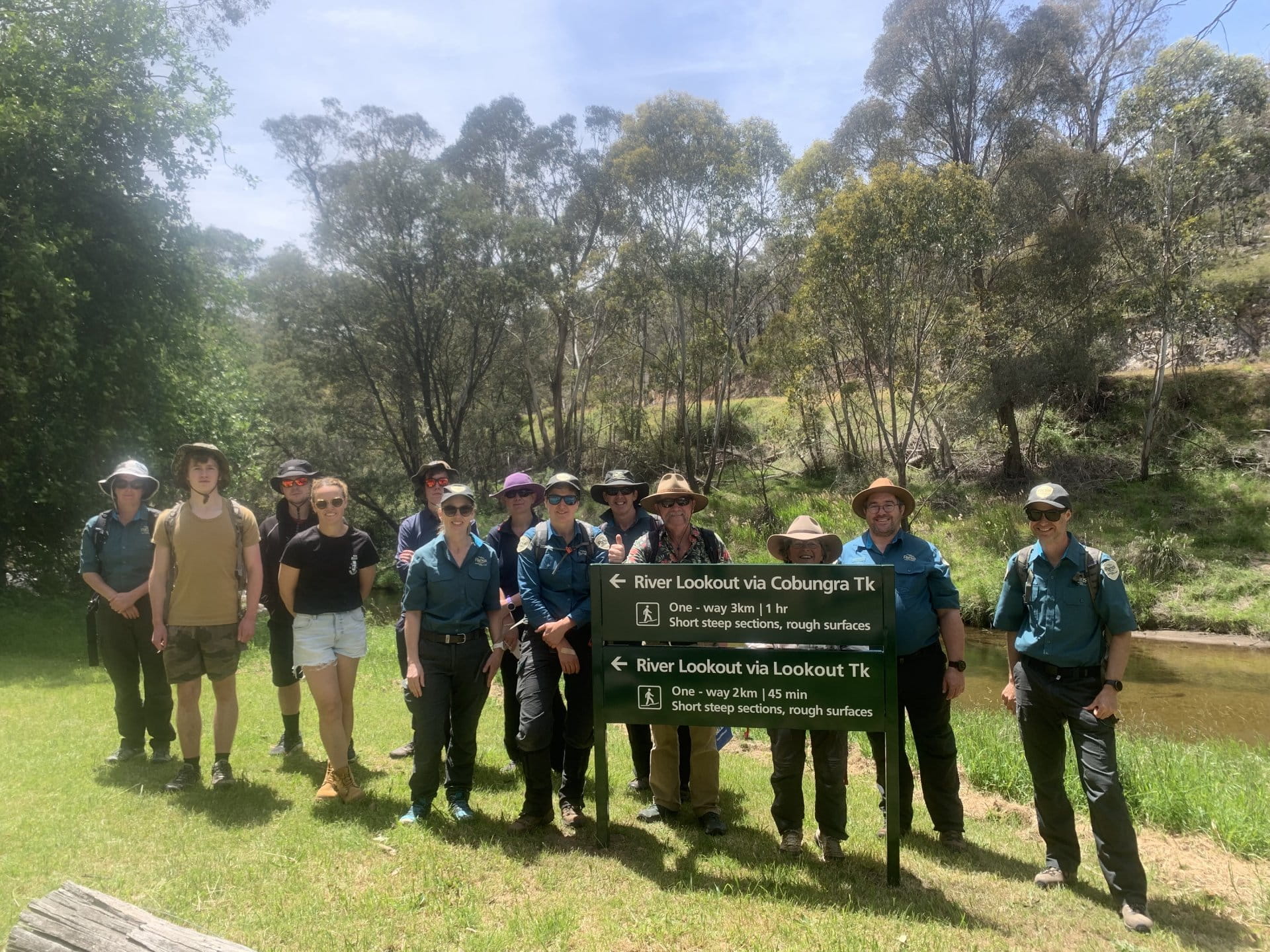 anglers rest walking track project group photo