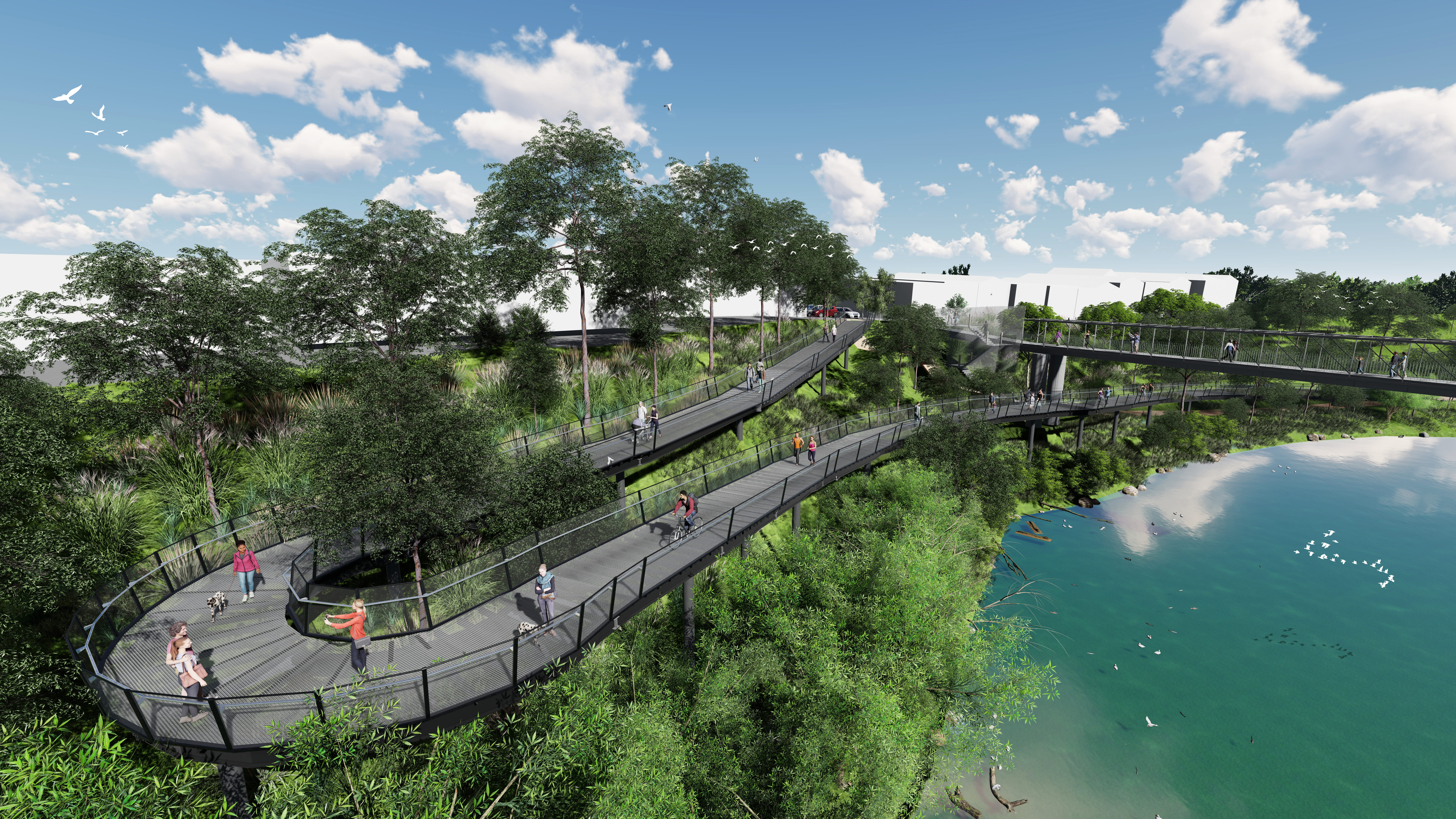 Artist impression of the Gipps Street Ramp