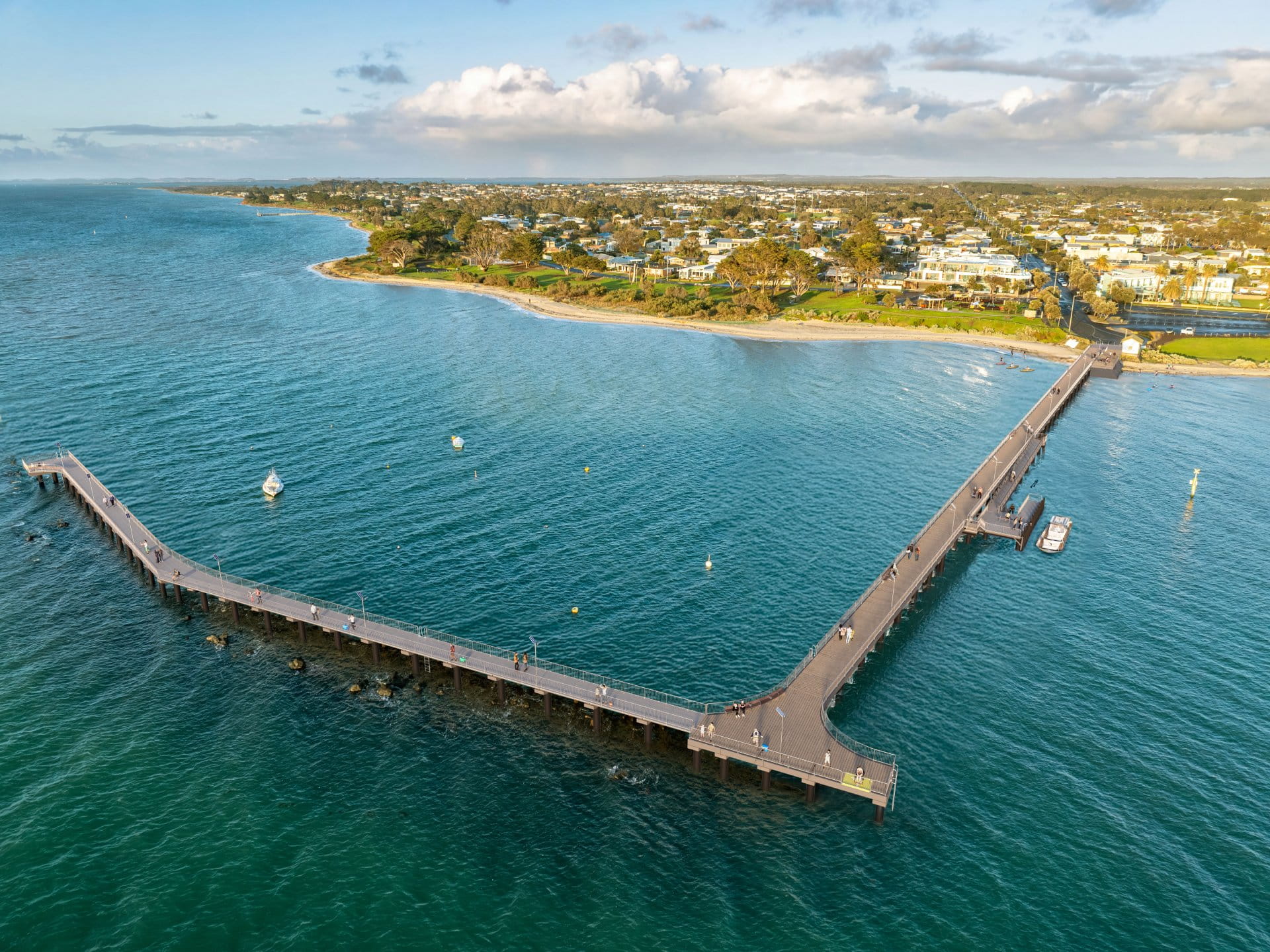 Artist's impression illustrating the new St Leonards Pier