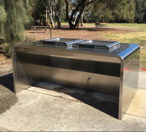 New barbecue installed at Braeside Park in 2021 through the Urban Parks Active Wellbeing Program.