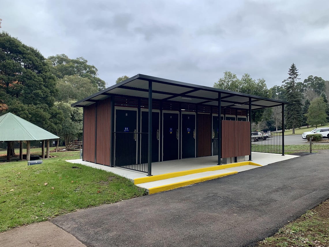 New DDA-compliant toilets at Silvan Reservoir Park.