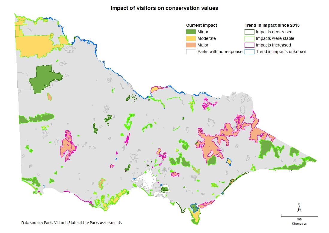 impact of visitors on conservation values