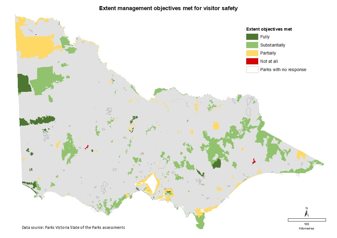 extent management objectives met for visitor safety