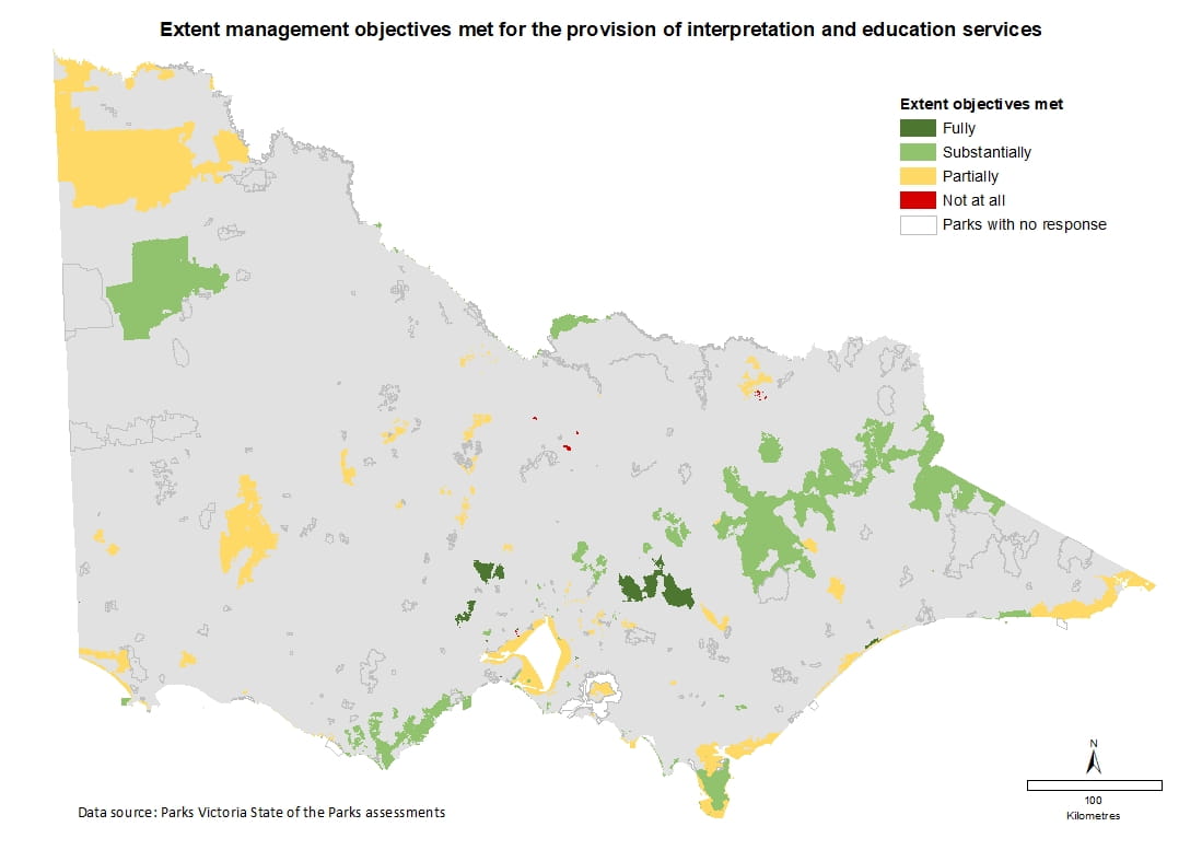 extent management objectives meet for the provision of interpretation and education services