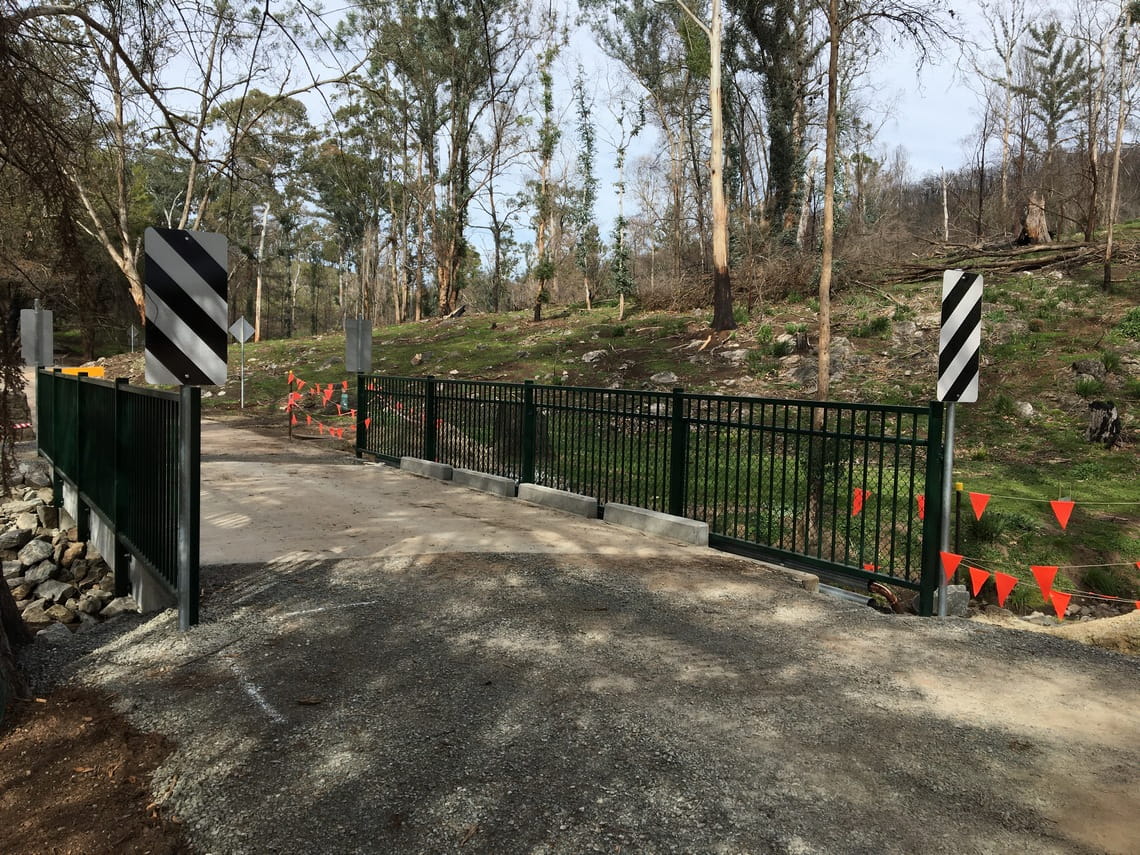 New bridge at Buchan Caves Reserve