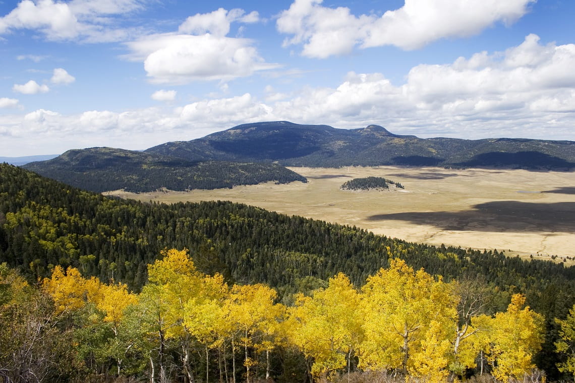 Panoramic view of Valles Caldera National Preserve. Credit US National Park Service.