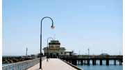 The kiosk at the end of St Kilda Pier