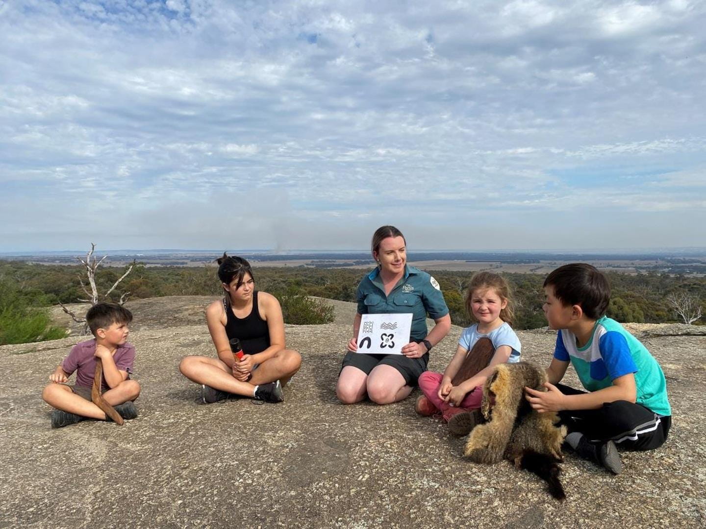 Junior Rangers learn about Wadawurrung  Country with Ranger Ebonee Cook